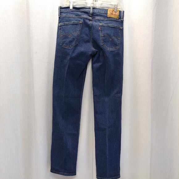 Levi's 514 Straight Fit Men's Jeans Tag: W33 L34 (Actual W32 L32) Blue Denim - Picture 2 of 9